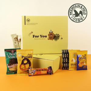 [산과들에] 심쿵간식세트 선물세트(하루견과 견과류 시즈닝 아몬드 과자 초콜릿 초코볼 미숫가루)