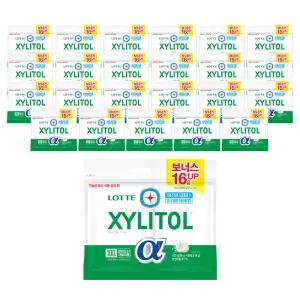 롯데웰푸드 자일리톨 알파 오리지날 리필, 102g, 24개