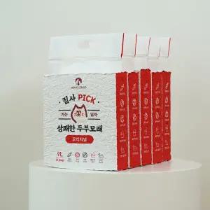 집사픽 상쾌한 무색소 대용량 고양이 두부모래 가는입자 오리지널 16kg