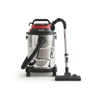 홈플리 업소용청소기 전문가용  습식 건습식 흡입력 좋은 공업용 청소기 헤파필터 구리모터 30L HP-V3030R