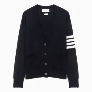 25SS 톰브라운 사선 완장 네이비 여성 메리노 울 가디건 FKC334A Y1014 415