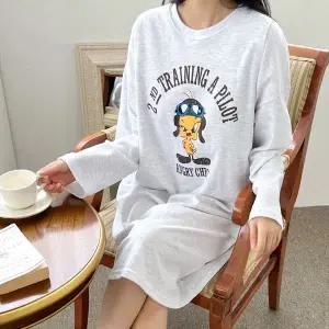 [보리보리/보리맘]앵그리 수유 원피스 긴팔 면 외출 수유복 ID843