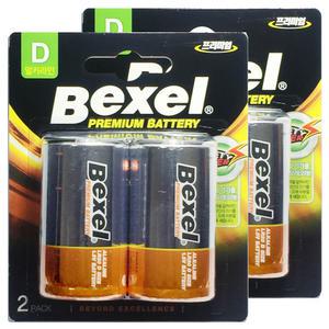 벡셀 알카라인 건전지 카드 D형 4알