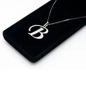 TSP-1004B 티타늄 이니셜 펜던트 목걸이 무료배송 평생AS