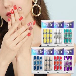K뷰티 네일팁 말랑한 셀프 붙이는 젤네일 세트 에어플렉스 스티커 인조손톱  알콜패드