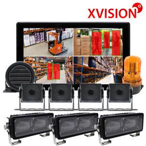 Ai인공지능 지게차 안전용품 블랙박스 전후방측방카메라세트 사람인식 감지라인 라인빔 중장비거치대 K400