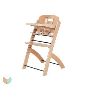 차일드홈 에보짓 원목 하이체어 세트 원클릭 트레이+안전가드+안전벨트 아기 이유식 의자