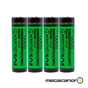 메가캐논 21700 5000mAh x 4개 보호회로 삼성SDI INR21700-50G MEGACANON