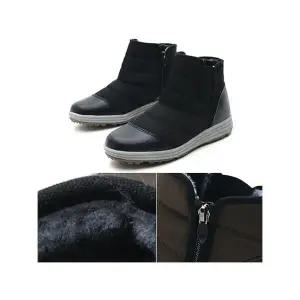 [하프클럽/세자매]소가죽+패딩원단+털안감 남성 겨울골프화 안쪽지퍼 골프용신발