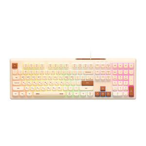 앱코 MK108 저소음 멤브레인 게이밍 사무용 키보드 오트밀