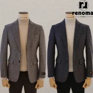[롯데백화점]레노마 [익일출고+양말]FW 25년신상 베이지 네이비 스판 캐주얼 자켓 RRDIBJ940AJD