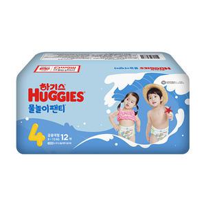 하기스 물놀이팬티, 4단계 공용, 12매, 1개