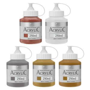 신한 전문가용 아크릴 물감 아크릴물감 메탈컬러 250ml (1병)