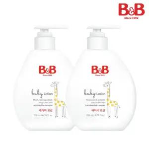 비앤비 아기 유아 저자극 보습 베이비 로션 200ml 2입_SK01