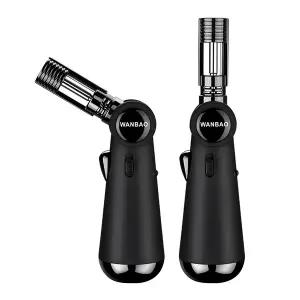 TTN WANBAO 토치라이터  캠핑용 충전 직선형 잠금장치 화력조절