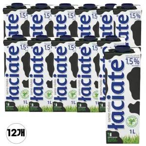 와치아테 수입멸균우유 저지방 1.5% 1L 12입