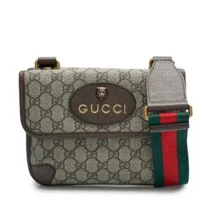 [중고명품] 브라운 GG 수프림 네오 빈티지 메신저 스몰 크로스백