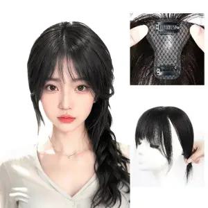 지비킹 여자 정수리 앞머리 가르마 100%인모가발 여자 부분가발