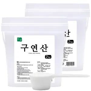 순담 구연산 2kg[2개] 총 4kg 스푼 섬유유연제 세정제 세제