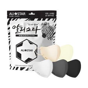 알리스타 KF94 마스크 새부리형 25매+25매 대형 중형