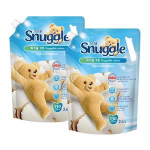 스너글 초고농축 오리지널 섬유유연제 허거블코튼 2.6L 2개