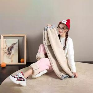 겨울 여자 양털 기모바지 조거 밴딩 츄리닝바지 여성 운동복 트레이닝