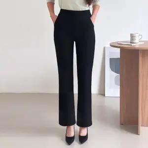 [기모부츠컷] 여성 세미 부츠컷 밴딩팬츠 겨울기모바지