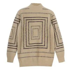 [하프클럽/디바옴므]겨울 부드러운 사각 직조 니트 반목 폴라 티셔츠 골프 스웨터