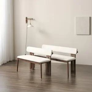 라클라우드 고무나무 원목 부클레 벤치2인 (1EA)