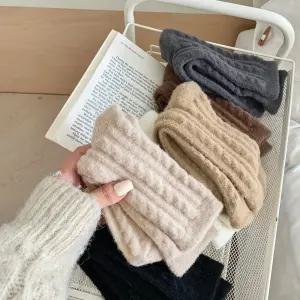 61sec no.593 가을 겨울 6켤레 양말세트 앙고라 포근한 수족냉증 중장목 양말