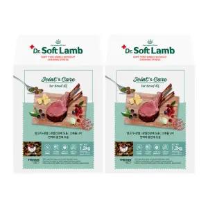 강아지사료 닥터소프트 램 전견용 1.2kg x 2개