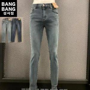 [뱅뱅] HC04 겨울남성 기모 일자 인밴드스판청바지  가을 바지길이가 긴 기본일자  (S24199734)