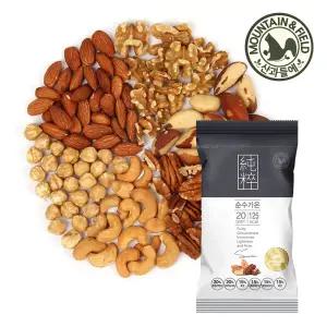 [산과들에] 하루견과 순수가온 60봉 낱봉 / 견과 견과류 간식