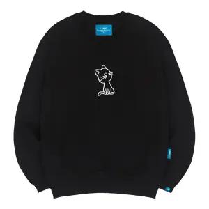 엘라모 기모M 고양이 맨투맨 남녀공용 빅사이즈 S~4XL