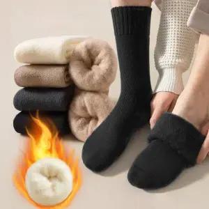 [아트박스]/앤어바웃 남성 보온 융털 기모 방한 겨울용 장목양말 5켤레
