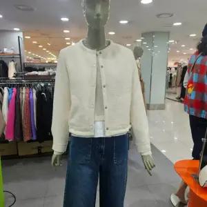 시슬리/애플아울렛/라운드넥 트위드 점퍼형 자켓 SAJKA4511