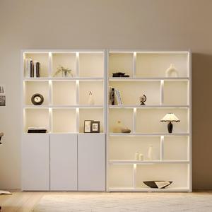 아씨방가구 제이슨 LED조명 인테리어 책장/도어형 (600/800/1200)