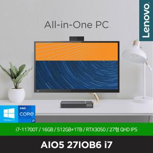 아이디어센터 AIO5-27IOB6 i7 [리퍼비시제품-당일출.고] 16GB,SSD 512GB, RTX3050, WIN11