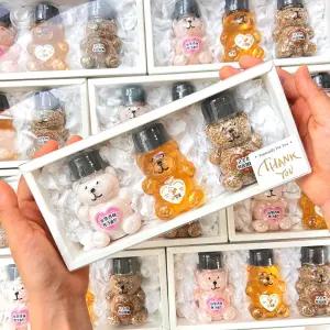 곰돌이꿀 깨소금 결혼 돌잔치 퇴사 답례품 선생님 어린이집 유치원 선물세트 귀여운 회사 설날 명절 답례 졸업 선물