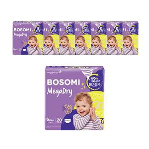 NEW 보솜이 메가드라이 팬티 기저귀, 점보형, 20매, 4팩, 2개(160매)