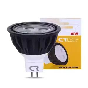 할로겐램프 CR 블랙 5W 3000K MR16-5W-WW-A WARM WHITE