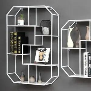 인테리어 벽 선반 스틸 화이트 세로 (WFHJM2H)