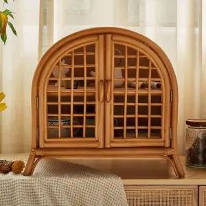 미니수납장 라탄 2문 엔틱 (WFHJIPC)