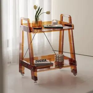 인테리어 2단 사이드 1 투명 테이블A (WFHJJ91)