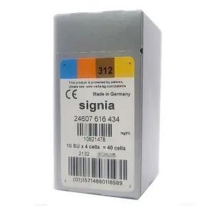 지멘스 시그니아 보청기 배터리 312번 갈색 1박스 40알 밧데리 보청기약