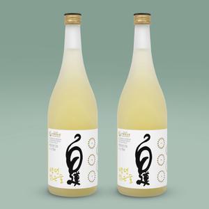 [신평양조장] 백련 맑은술 750ml 2병 선물세트