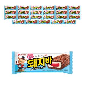 [슈팅냉동] 롯데웰푸드 돼지바 저당 70ml, 24개