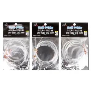 우럭 바늘 채비 선상 낚시 어피 2단 3단 서해 남해 침선 기둥줄