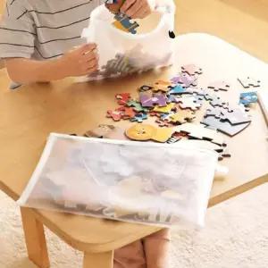 고품질 망사 대형 화장품파우치 파우치 투명 A4사이즈 1P 소 투명파우치 면파우치 (WFGTBD2)