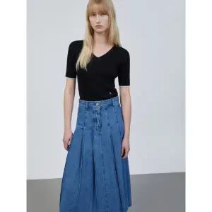 [ZOOC](천안아산점)(25년 여름) 플리츠 데님 스커트 Z252PSD403KH